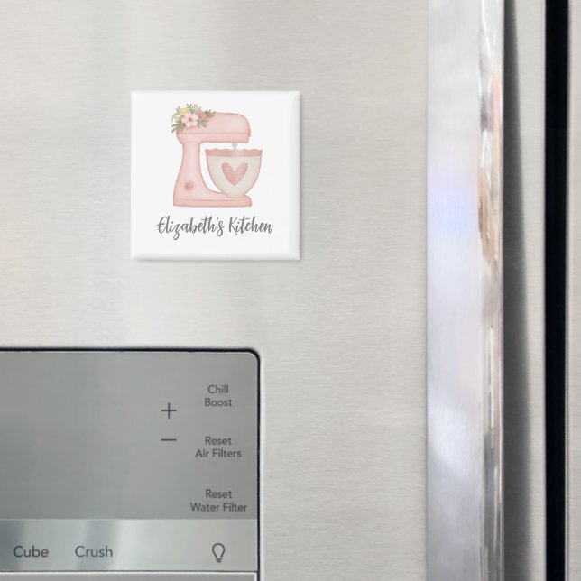 Aimant Cuisine de mélange de gâteau rose (In situ (réfrigérateur))