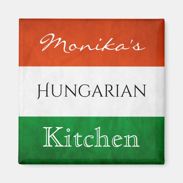Aimant Cuisine hongroise personnalisée (Devant)