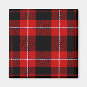 Aimant Cunningham Tartan rouge noir