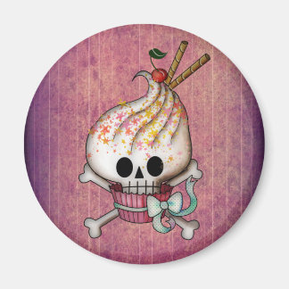 Aimant Cupcake de crâne doux