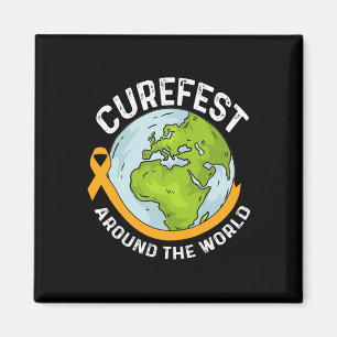 Aimant Curefest autour du monde Journée de sensibilisatio