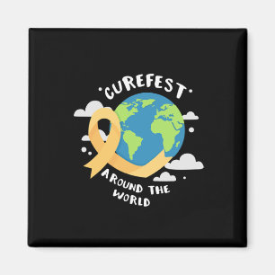 Aimant CureFest dans le monde entier Soutien contre le ca