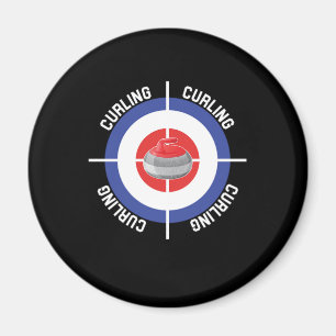 Aimant Curling Cible Ice Chess Boules Shuffleboard Cadeau