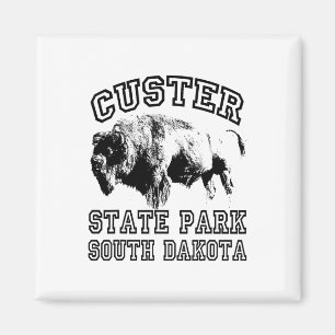 Aimant Custer State Park Dakota du Sud Buffle Nature Rand