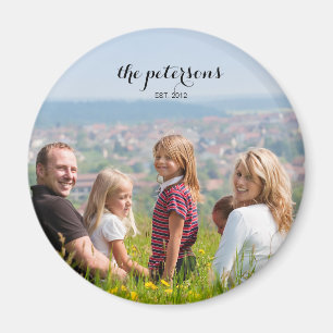 Aimant Custom Cute Beautiful Smiling Family Photo College