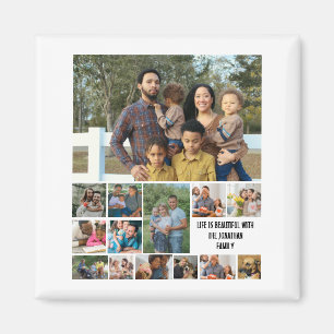 Aimant Custom Modern Family 14 Photo Collage Modèle