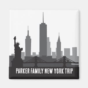Aimant Custom New York Voyage Skyline Statue de la Libert