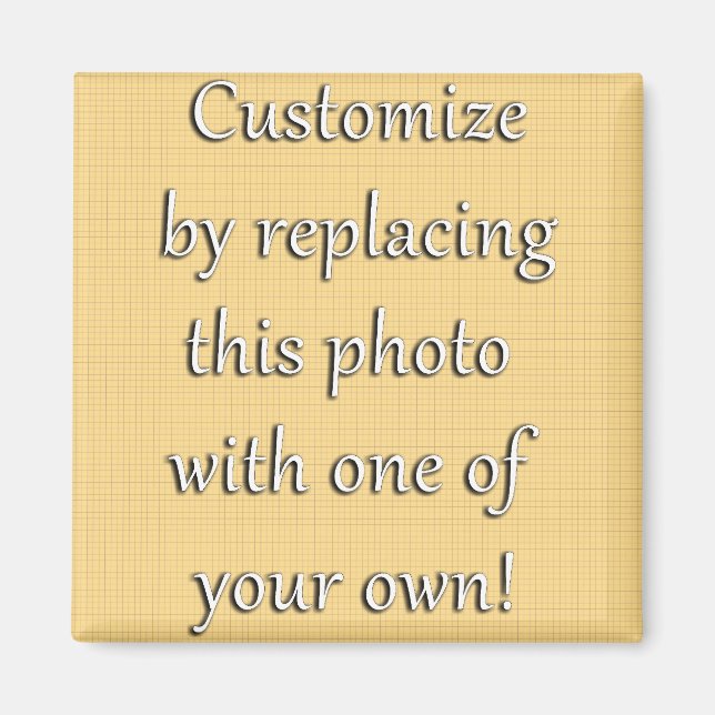Aimant Customisez-Le ! Ajouter votre art ou votre photo (Devant)