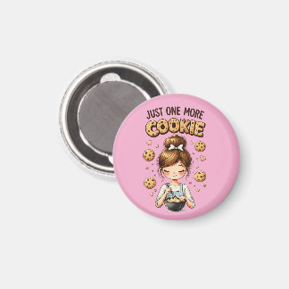 Aimant Cute Baker Girl Just One More Cookie