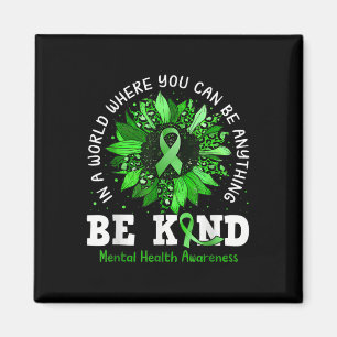 Aimant Cute Be Kind Sunflower Sensibilisation à la santé 