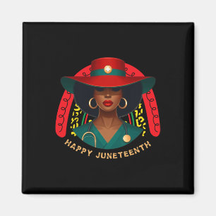 Aimant Cute Black Nurse Happy Junetdix Nurse Rainbow Me