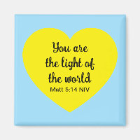 Cute Bright Yellow Heart Lumière du monde Bleu
