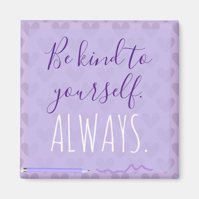 Aimant Cute Chic Pastel Lavender Motivation (Devant)