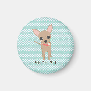 Aimant Cute Chihuahua Personalized School