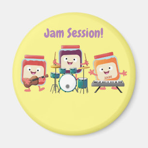 Aimant Cute confiture session dessin animé musicien humou