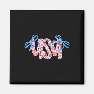 Aimant Cute Coquette Chinoiserie Floral Patriotique Usa 4