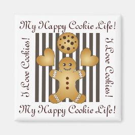 Aimant Cute Cute Gingerbread Homme Cookie