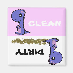 Aimant Cute Dinosaur Nettoyant Lave-Vaisselle Sale