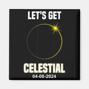 Aimant Cute Éclipse Solaire Céleste Totale Solaire