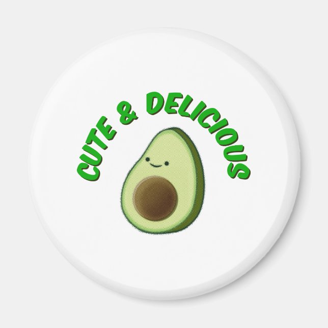 Aimant Cute Et Délicieux Avocado (Devant)