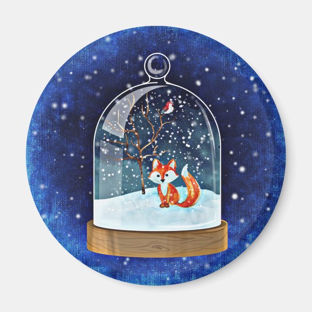 Aimant Cute fox inside (Devant)