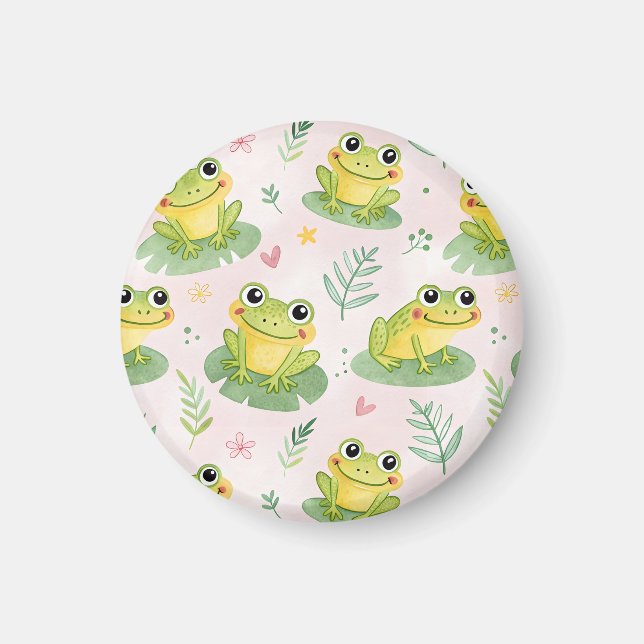 Aimant Cute frogs Pattern (Devant)