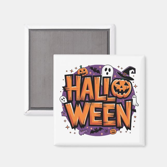 Aimant Cute funny halloween (Recto/Verso)