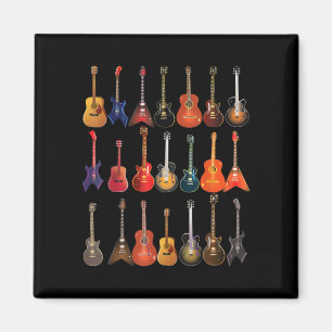 Aimant Cute Guitar Rock and Roll Musical Instruments