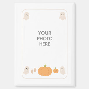 Aimant Cute Halloween Ghost Baby Modèle de cadre photo