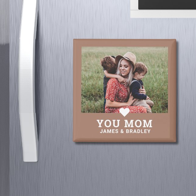 Aimant Cute Heart Love You Maman Fête des Mères Photo (Créateur téléchargé)