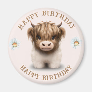 Aimant Cute Highlands Scottish Cow