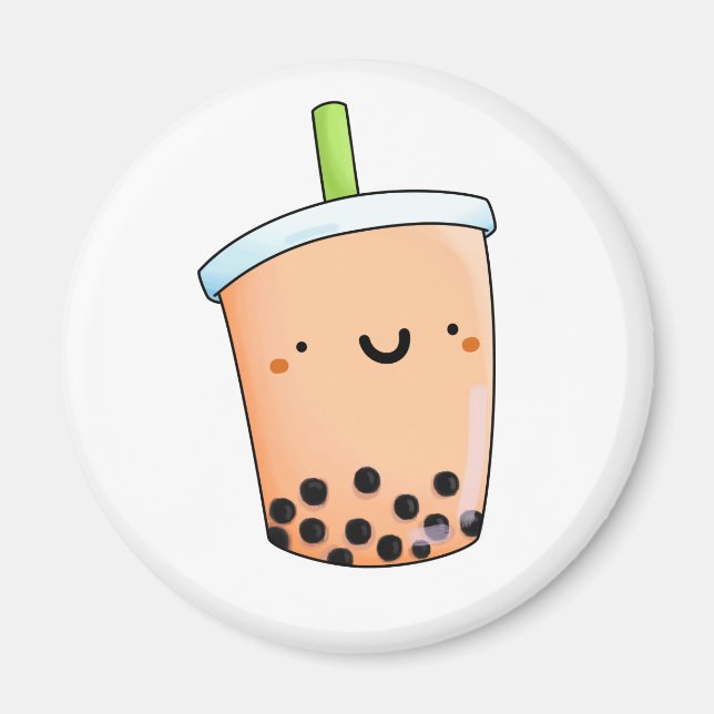 Aimant Cute Kawaii Boba Tea (Devant)