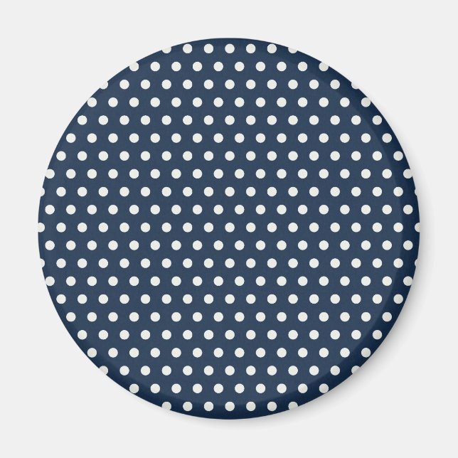Aimant Cute Marine Bleu Blanc Minuscule Cadeaux Pois (Devant)