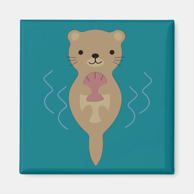 Aimant Cute Otter (Devant)