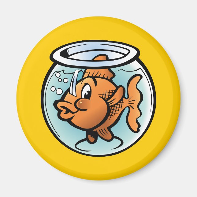 Aimant Cute poisson d'or (Devant)