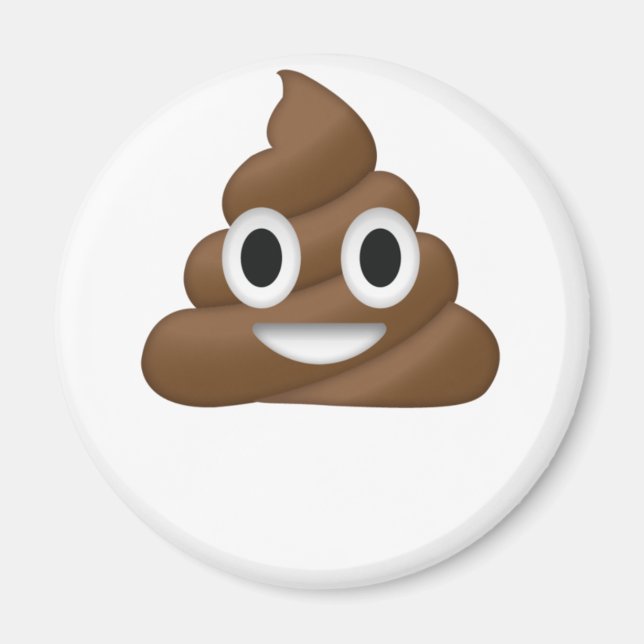 Aimant Cute Poop Emoji (Devant)