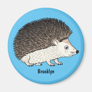 Aimant Cute prickly hedgehog cartoon