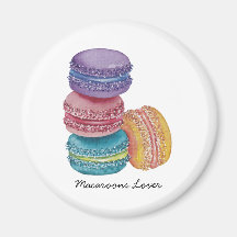 Cute Rainbow Macaroons In Watercolor