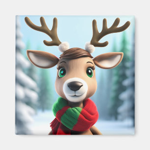 Aimant Cute Reindeer