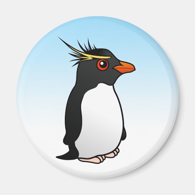 Aimant Cute Rockhopper Penguin (Devant)