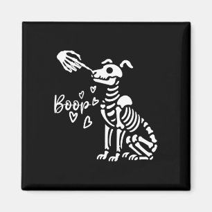 Aimant Cute Squelette Main Boop Chien Drôle Halloween