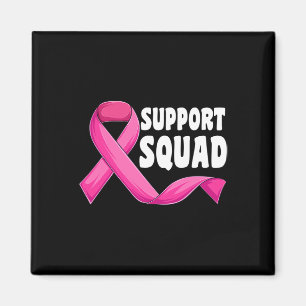 Aimant Cute Support Squad Cancer du Sein Pink Ribbon Grap