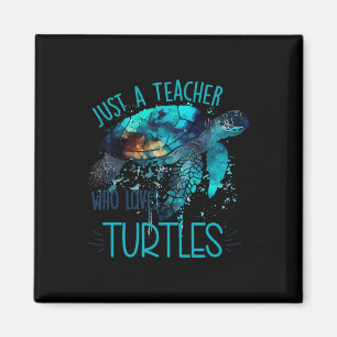 Aimant Cute tortue de mer Enseignant Océan Jour des terre