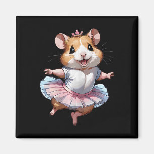 Aimant Cute Unique Et Moderne Hamster Ballet Et Ballerin