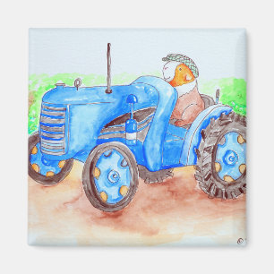 Aimant Cutie l'agriculteur Guinée Peinture de porc