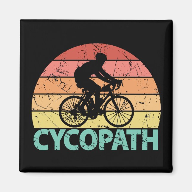 Aimant Cyclisme amusant Cycopath (Devant)