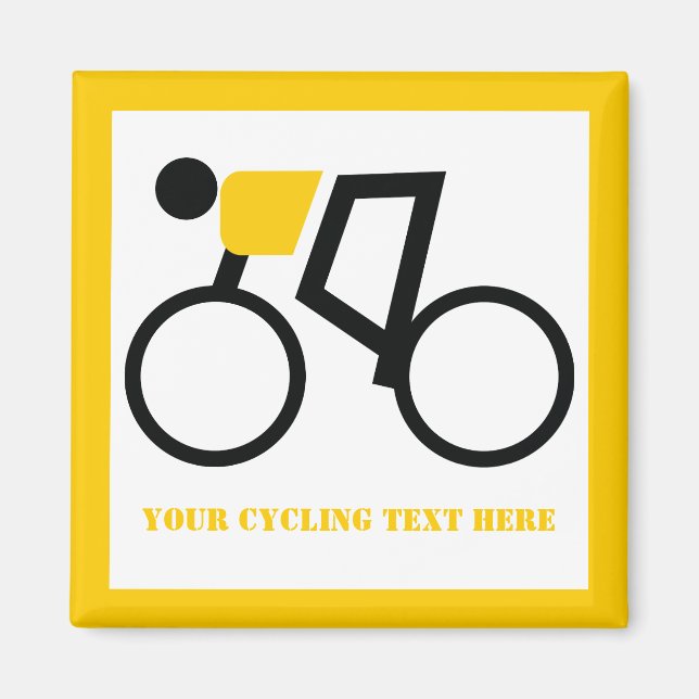 Aimant Cycliste à vélo sur mesure (Devant)