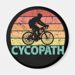 Aimant Cycliste Cycliste amusant Cycopath