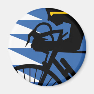 Aimant Cycliste Pop Art