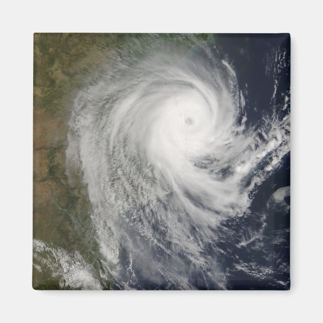 Aimant Cyclone tropical Favio au Mozambique (Devant)